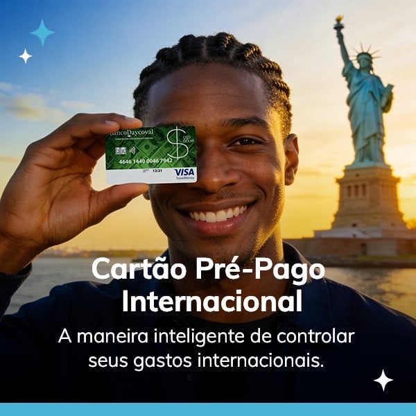 Cartão Pré-pago de Viagem Daycoval – Visa Travel Money DayCâmbio - Casa de Câmbio, Western Union, Seguro Viagem e Envios DHL, FEDEX e UPS - DayCâmbio