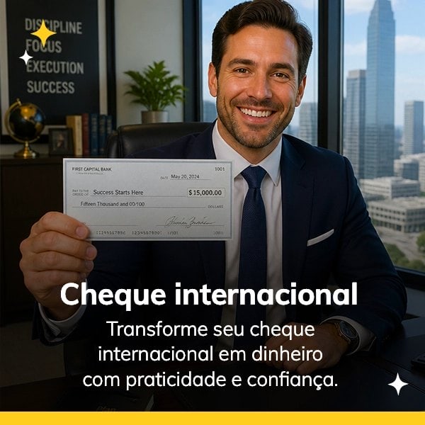 Cheque Internacional em Dólar DayCâmbio - Casa de Câmbio, Western Union, Seguro Viagem e Envios DHL, FEDEX e UPS - DayCâmbio